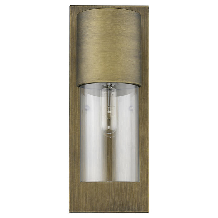 Acclaim Lighting 1511RB/CL One Light Wall Sconce, Raw Brass
