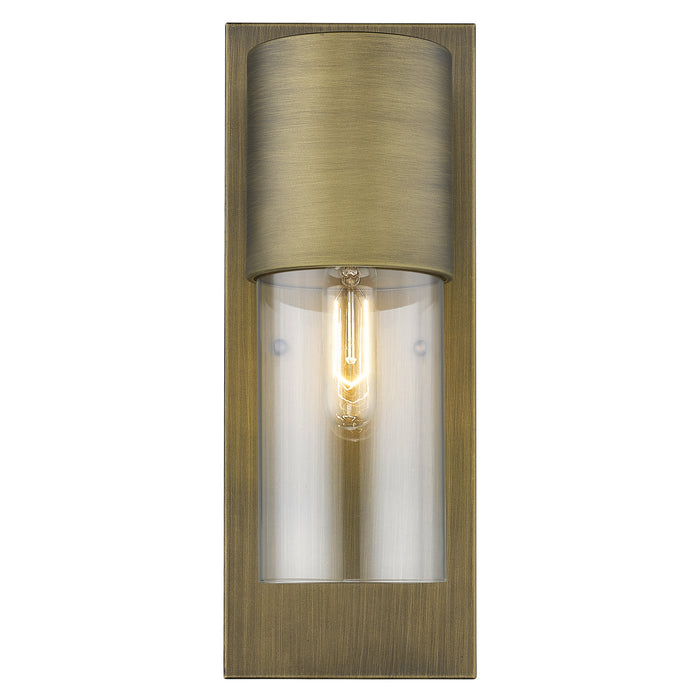 Acclaim Lighting 1511RB/CL One Light Wall Sconce, Raw Brass