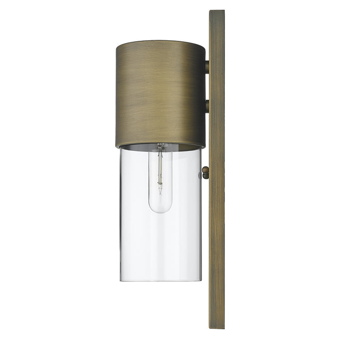 Acclaim Lighting 1511RB/CL One Light Wall Sconce, Raw Brass