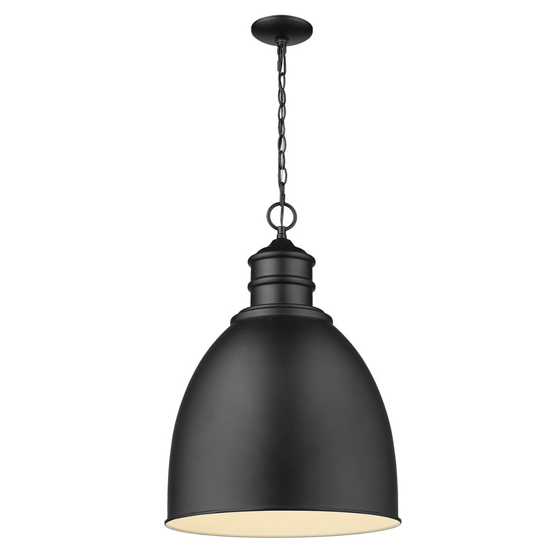 Acclaim Lighting IN11170BK One Light Pendant, Matte Black