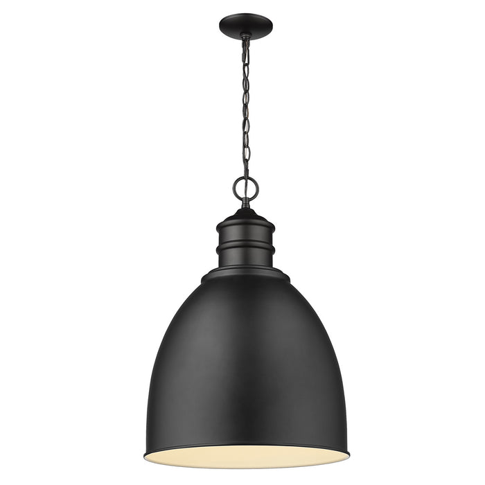 Acclaim Lighting IN11170BK One Light Pendant, Matte Black