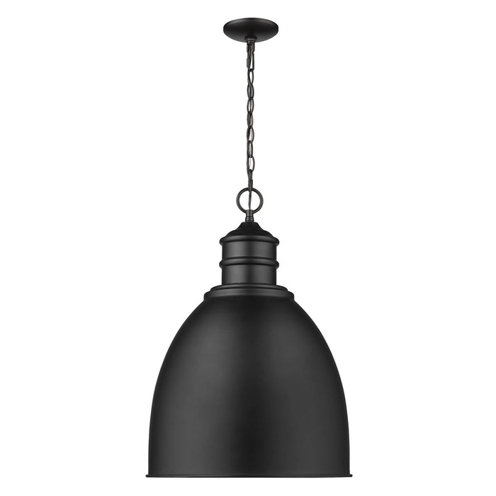 Acclaim Lighting IN11170BK One Light Pendant, Matte Black
