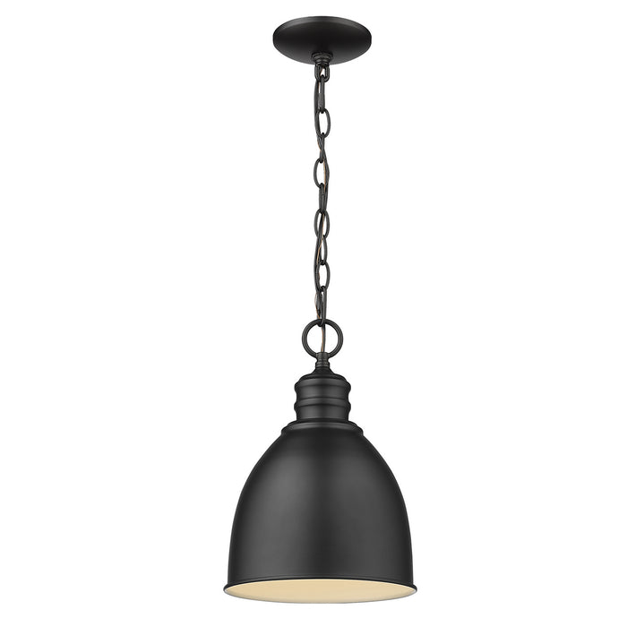 Acclaim Lighting IN11171BK One Light Pendant, Matte Black