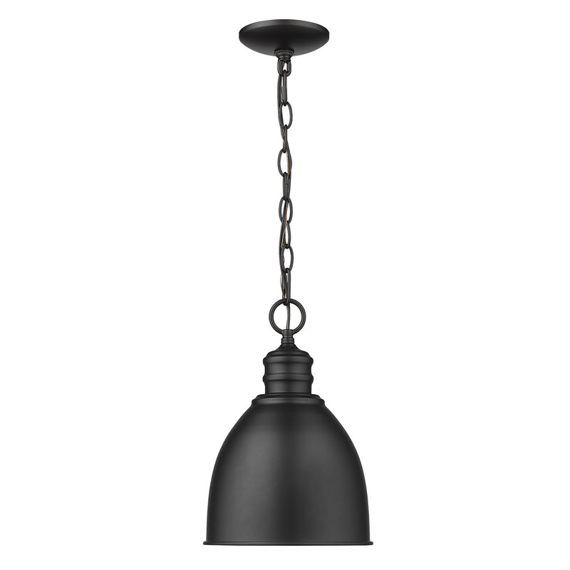 Acclaim Lighting IN11171BK One Light Pendant, Matte Black