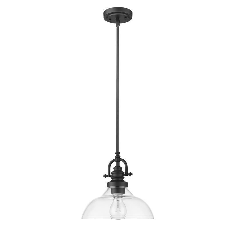 Acclaim Lighting IN21147BK One Light Pendant, Matte Black