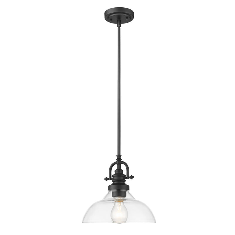 Acclaim Lighting IN21147BK One Light Pendant, Matte Black