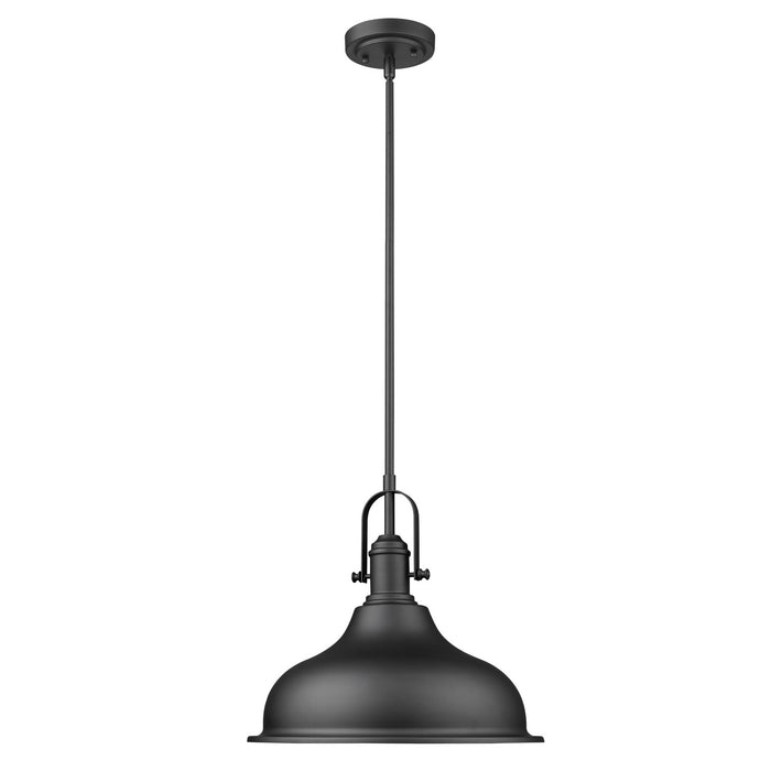 Acclaim Lighting IN21148BK One Light Pendant, Matte Black