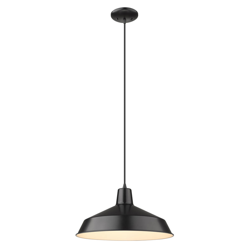Acclaim Lighting IN31143BK One Light Pendant, Matte Black