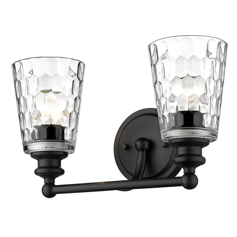 Acclaim Lighting IN40021BK Two Light Vanity, Matte Black