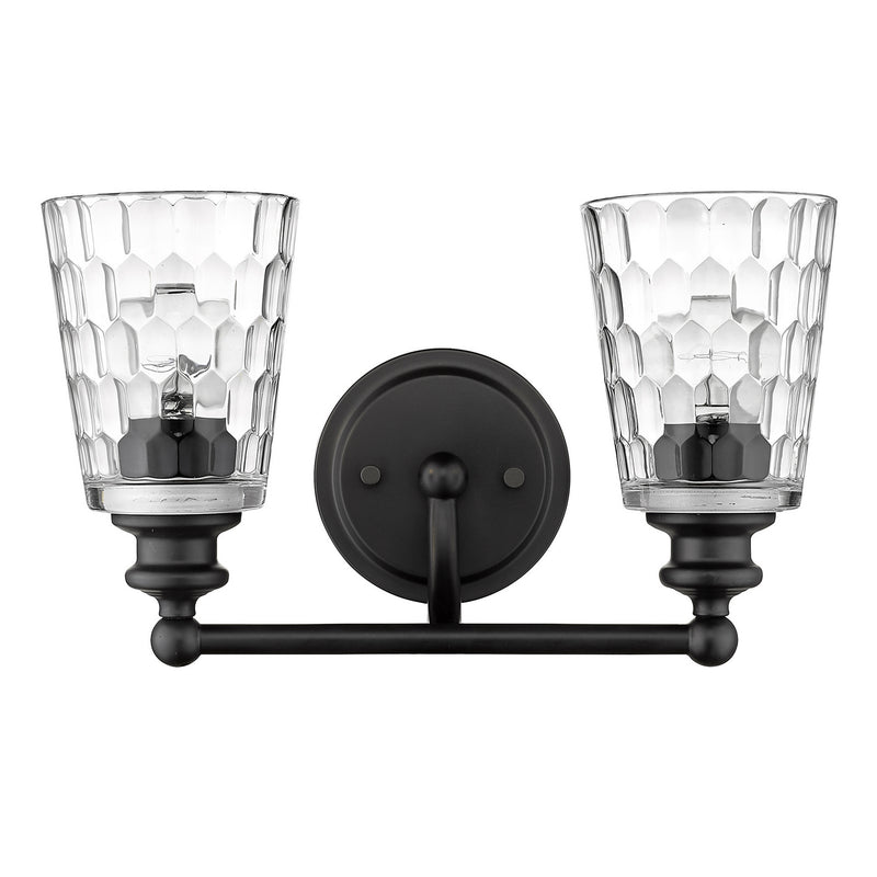 Acclaim Lighting IN40021BK Two Light Vanity, Matte Black