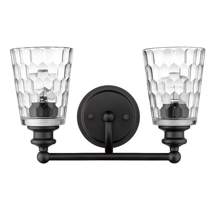 Acclaim Lighting IN40021BK Two Light Vanity, Matte Black