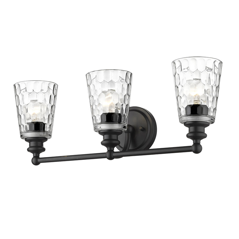 Acclaim Lighting IN40022BK Three Light Vanity, Matte Black