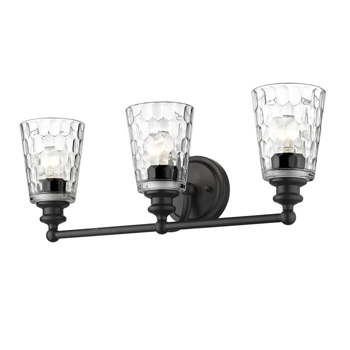 Acclaim Lighting IN40022BK Three Light Vanity, Matte Black