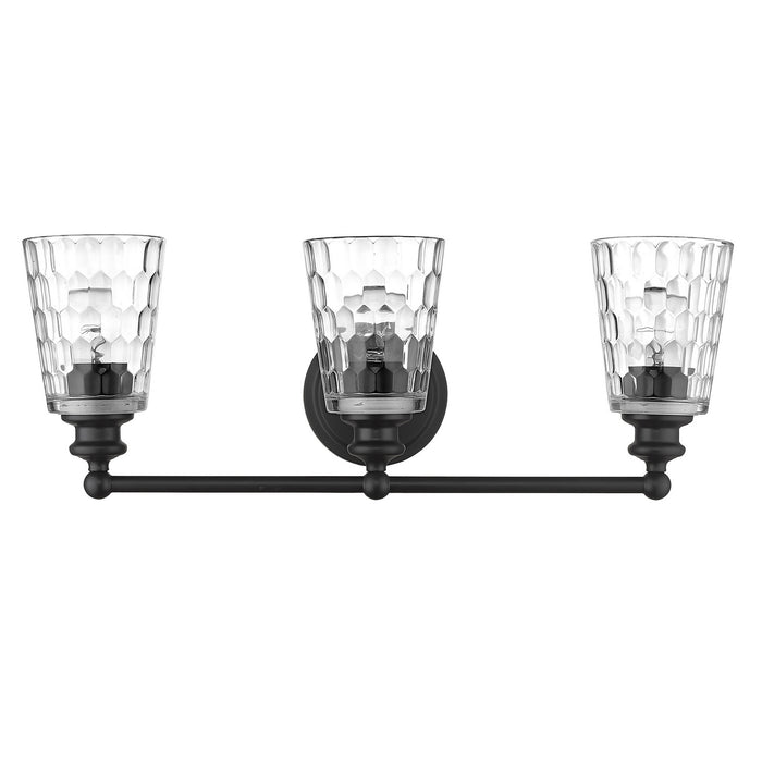 Acclaim Lighting IN40022BK Three Light Vanity, Matte Black