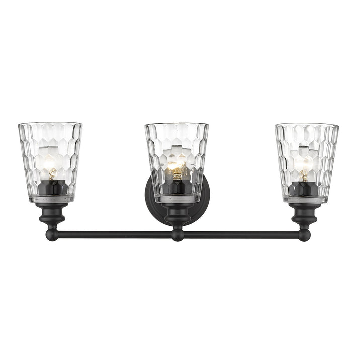 Acclaim Lighting IN40022BK Three Light Vanity, Matte Black