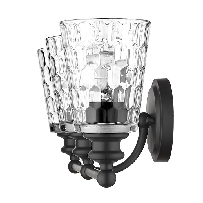 Acclaim Lighting IN40022BK Three Light Vanity, Matte Black