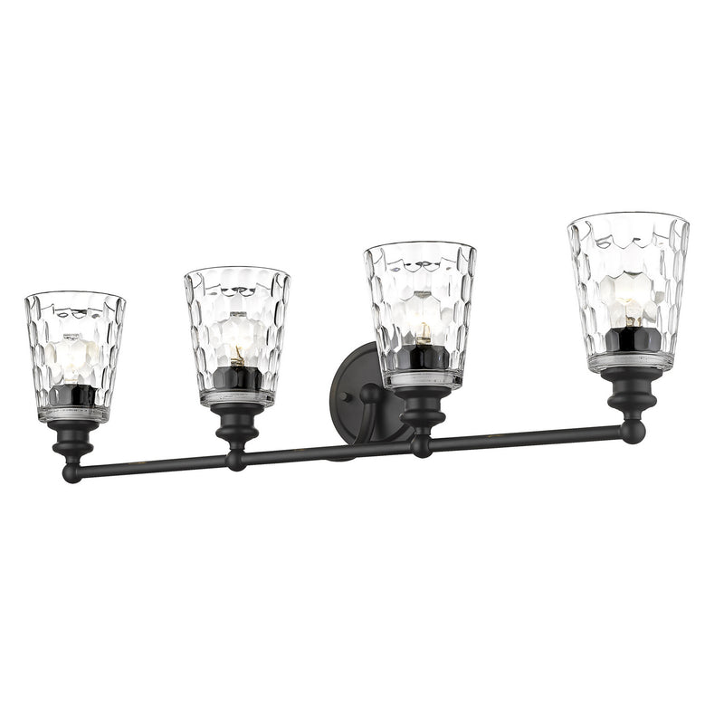 Acclaim Lighting IN40023BK Four Light Vanity, Matte Black