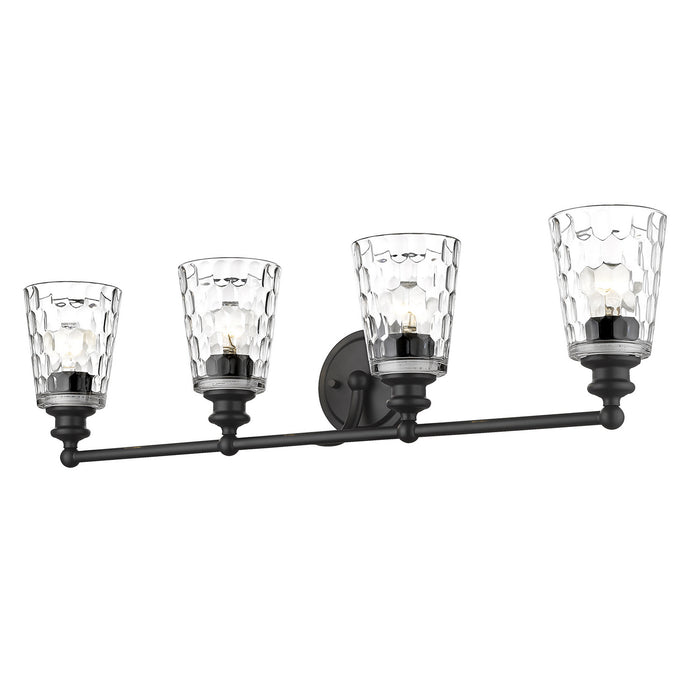 Acclaim Lighting IN40023BK Four Light Vanity, Matte Black
