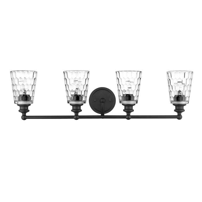 Acclaim Lighting IN40023BK Four Light Vanity, Matte Black