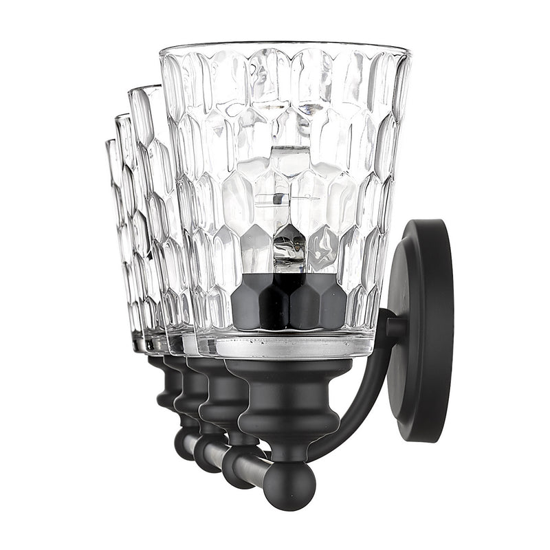 Acclaim Lighting IN40023BK Four Light Vanity, Matte Black