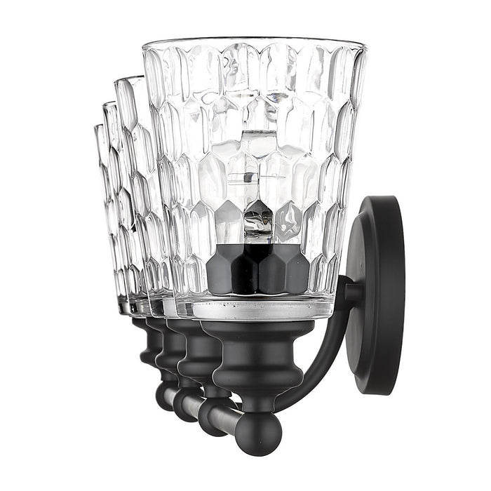 Acclaim Lighting IN40023BK Four Light Vanity, Matte Black