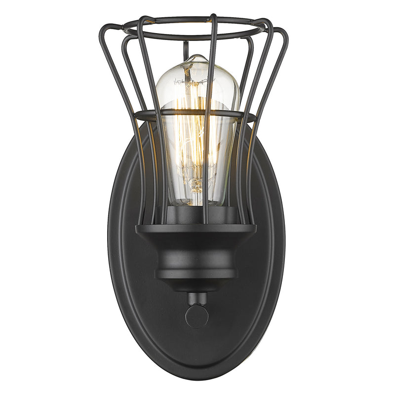 Acclaim Lighting IN41280BK One Light Wall Sconce, Matte Black
