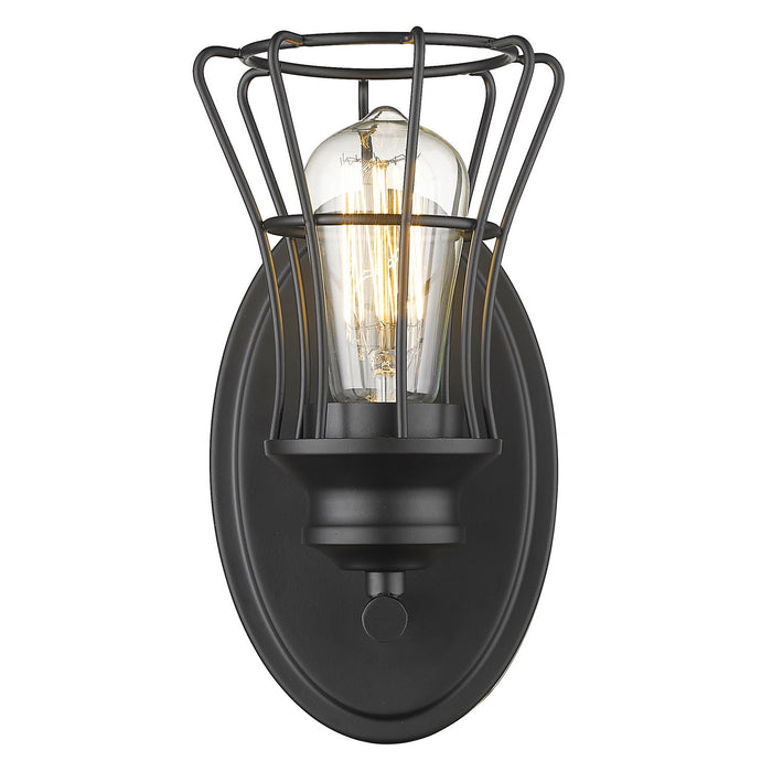 Acclaim Lighting IN41280BK One Light Wall Sconce, Matte Black
