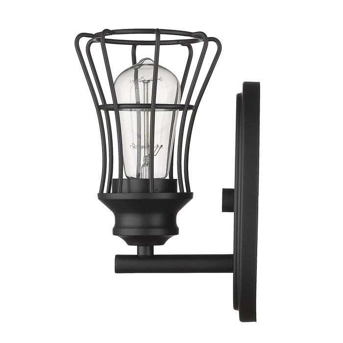 Acclaim Lighting IN41280BK One Light Wall Sconce, Matte Black