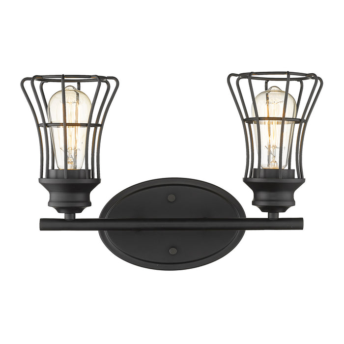 Acclaim Lighting IN41281BK Two Light Vanity, Matte Black