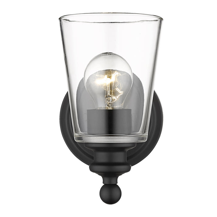 Acclaim Lighting IN41400BK One Light Wall Sconce, Matte Black