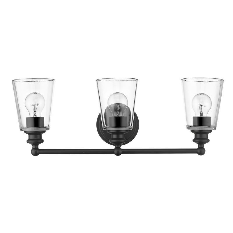 Acclaim Lighting IN41402BK Three Light Vanity, Matte Black