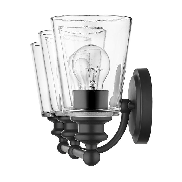 Acclaim Lighting IN41402BK Three Light Vanity, Matte Black