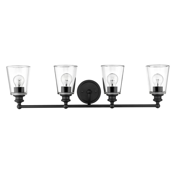 Acclaim Lighting IN41403BK Four Light Vanity, Matte Black
