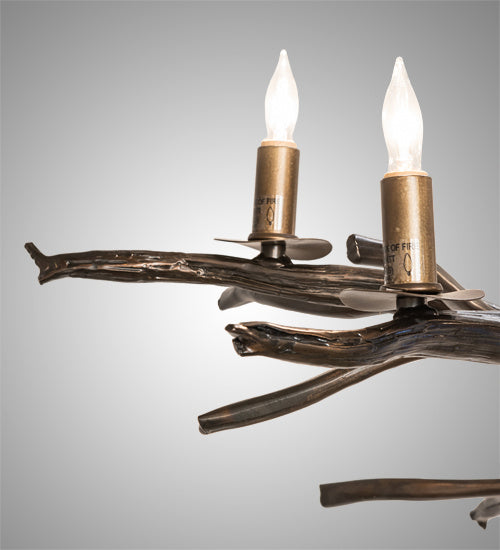 Meyda Tiffany 223477 18 Light Chandelier, Burnished Antique Copper