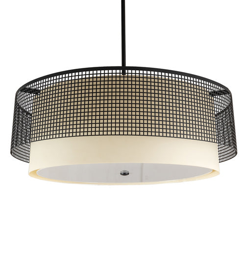 Meyda Tiffany 232912 Six Light Pendant, Flat Black