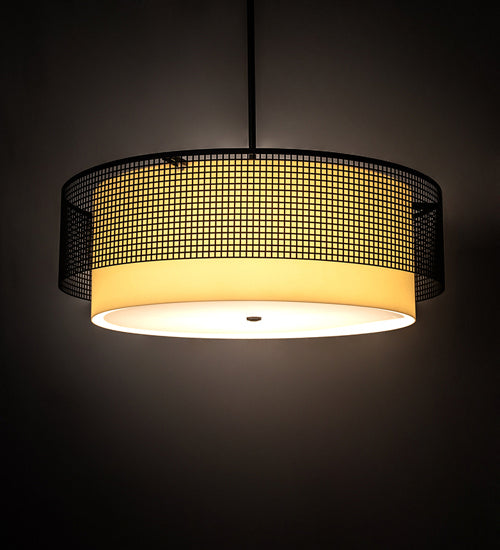 Meyda Tiffany 232912 Six Light Pendant, Flat Black