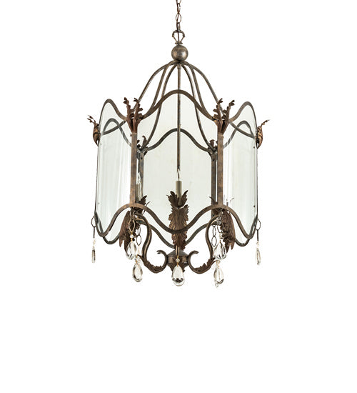Meyda Tiffany 238251 Six Light Chandelier, Corinth And Cortez Gold