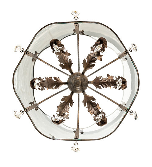 Meyda Tiffany 238251 Six Light Chandelier, Corinth And Cortez Gold