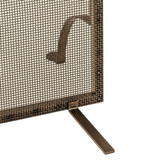 Meyda Tiffany 238867 Fireplace Screen, Antique Copper