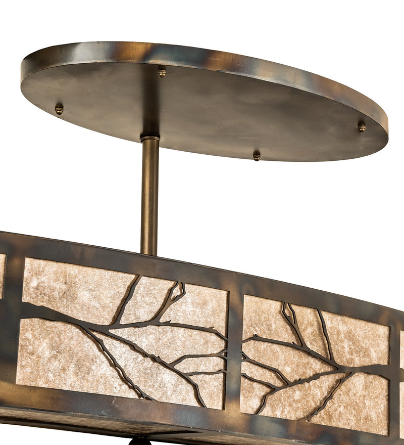 Meyda Tiffany 239033 Six Light Pendant, Dark Burnished Antique Copper