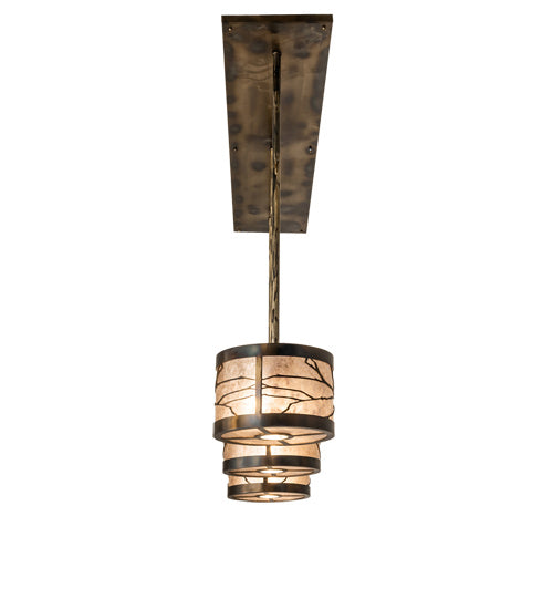 Meyda Tiffany 239167 Nine Light Pendant, Dark Burnished Antique Copper