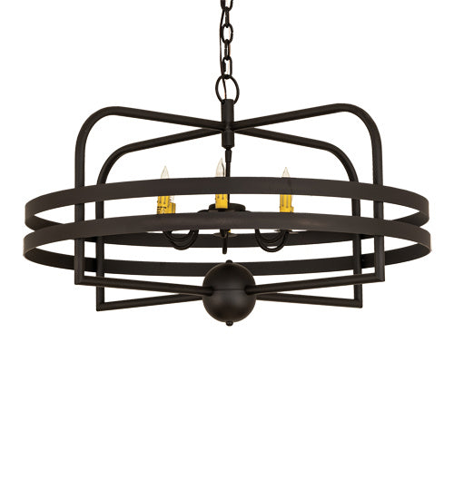 Meyda Tiffany 239586 Six Light Chandelier, Oil Rubbed Bronze