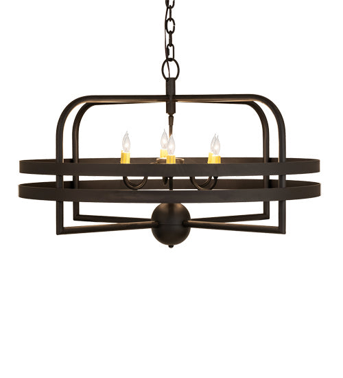 Meyda Tiffany 239586 Six Light Chandelier, Oil Rubbed Bronze