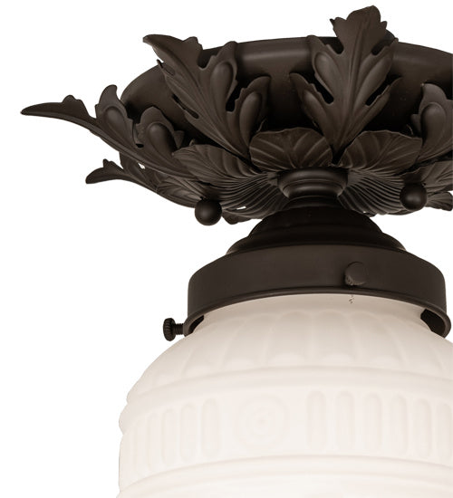Meyda Tiffany 239969 One Light Flushmount, Oil Rubbed Bronze