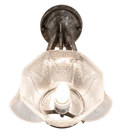 Meyda Tiffany 240031 Three Light Wall Sconce, Antique Pewter