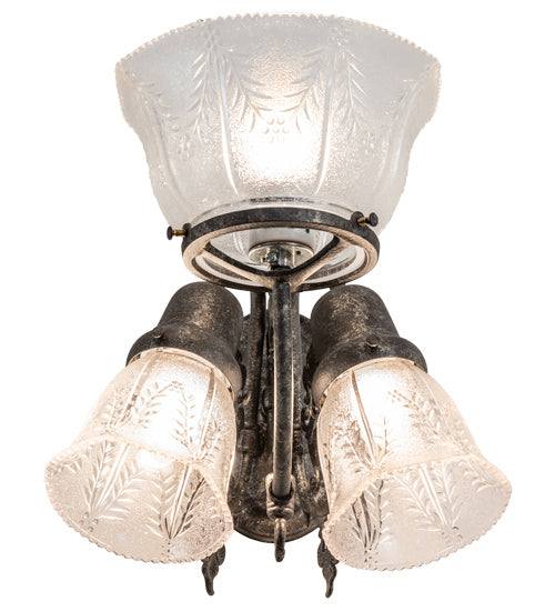 Meyda Tiffany 240031 Three Light Wall Sconce, Antique Pewter