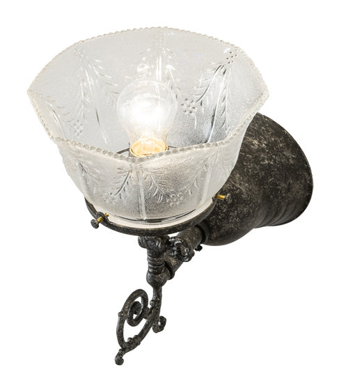Meyda Tiffany 240032 One Light Wall Sconce, Antique Pewter