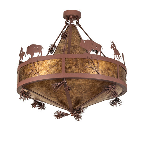 Meyda Tiffany 240499 Five Light Pendant, Rust