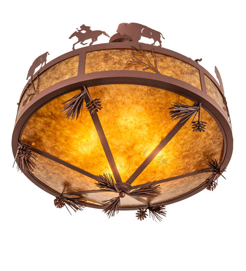 Meyda Tiffany 240499 Five Light Pendant, Rust