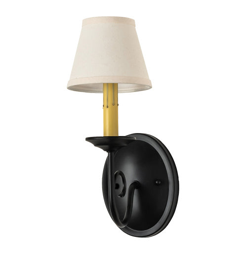 Meyda Tiffany 240912 One Light Wall Sconce, Flat Black
